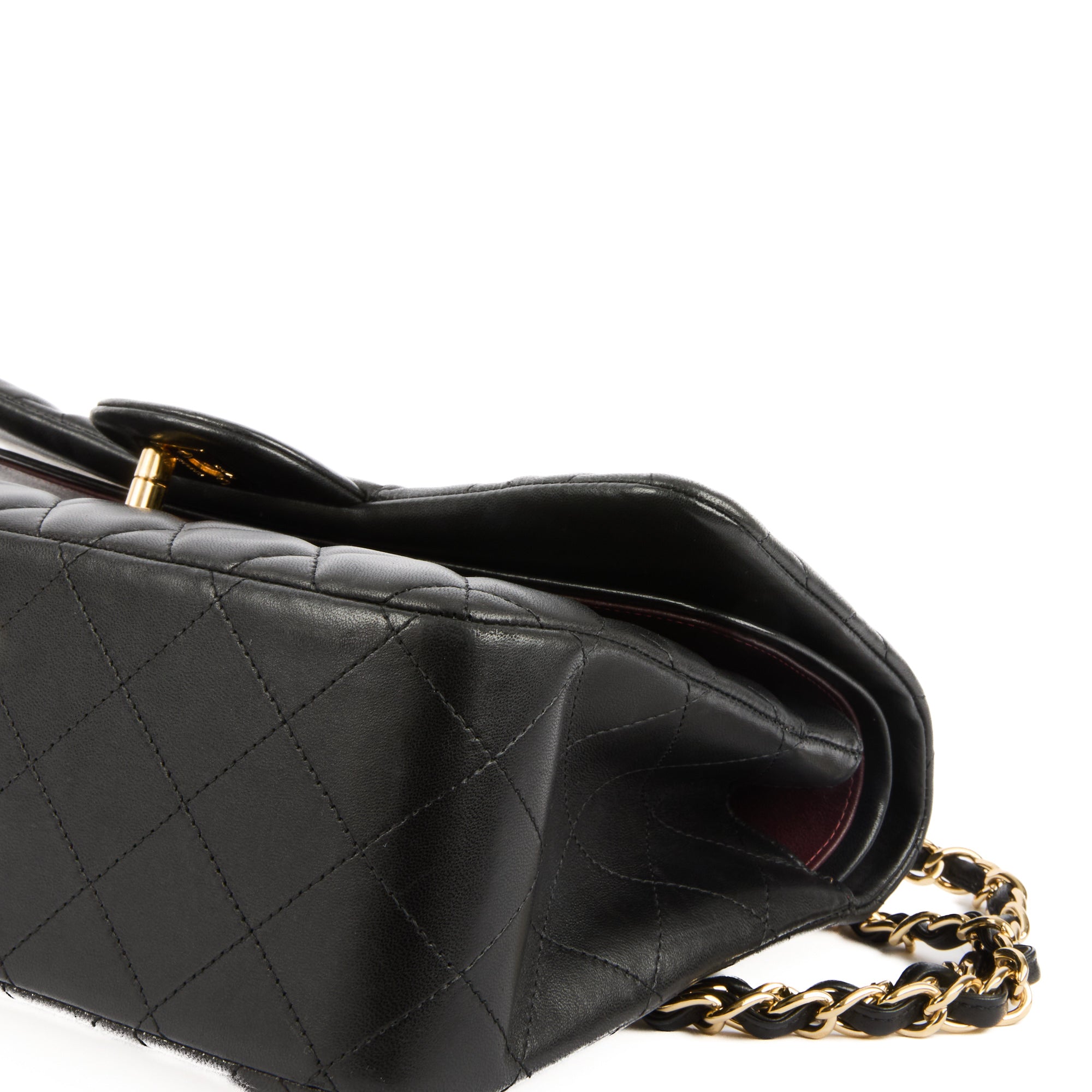 CHANEL - Sac bandoulière Jumbo Timeless classique cuir noir - Handbag