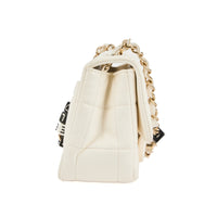 CHANEL - Sac bandoulière Mini Timeless Chocolate Bar cuir blanc - Handbag
