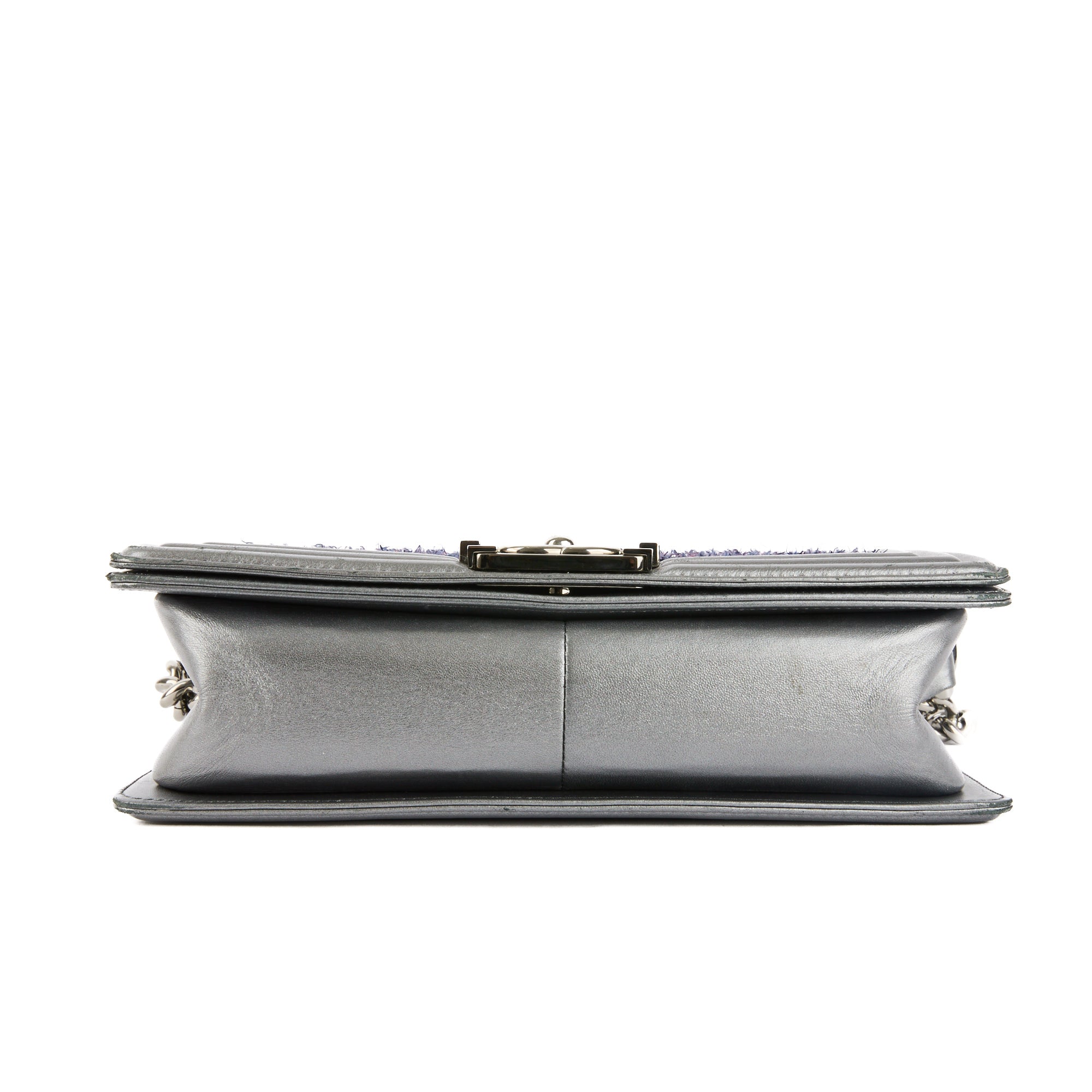 CHANEL - Boy Medium Tweed beige shoulder bag - Shoulder HandBag