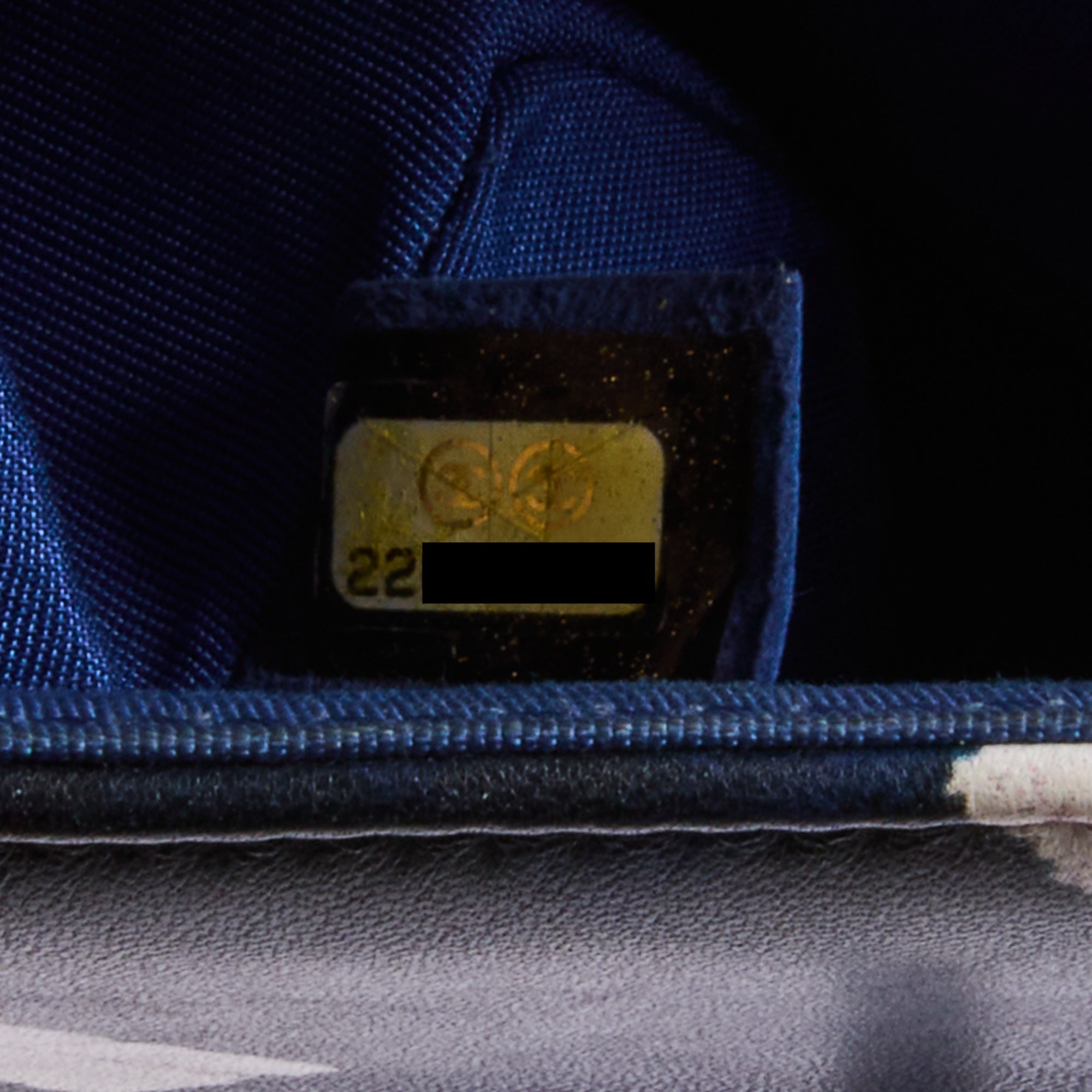 CHANEL - Mini Airline Timeless shoulder bag in blue leather - Handbag