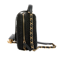 CHANEL - Vanity CC Logo handbag in black leather - Handbag 