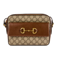 GUCCI - Small 1955 Horsebit shoulder bag in GG canvas - Handbag