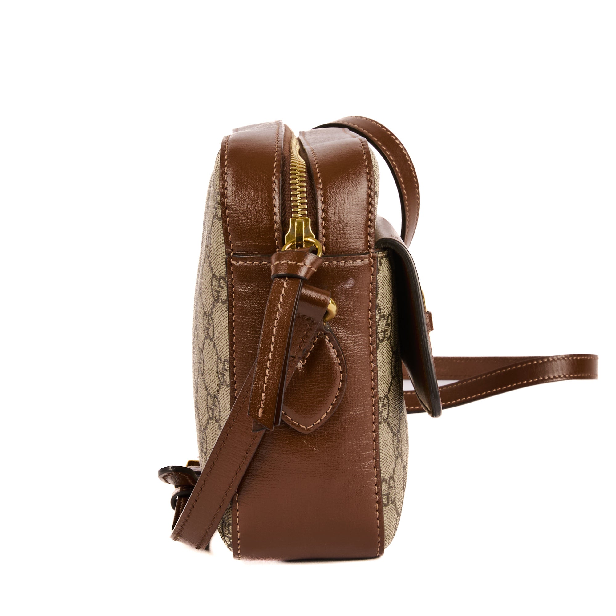 GUCCI - Small 1955 Horsebit shoulder bag in GG canvas - Handbag