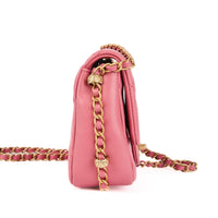 CHANEL - Sac bandoulière dynasty flap cuir rose - Handbag