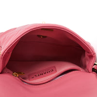 CHANEL - Sac bandoulière dynasty flap cuir rose - Handbag