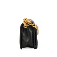 CHANEL - Sac bandoulière Mini Boy Chevron cuir noir - Handbag