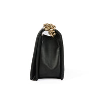 CHANEL - Sac bandoulière Boy chevron Classique cuir noir - Handbag