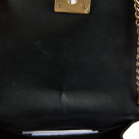 CHANEL - Sac bandoulière Boy chevron Classique cuir noir - Handbag