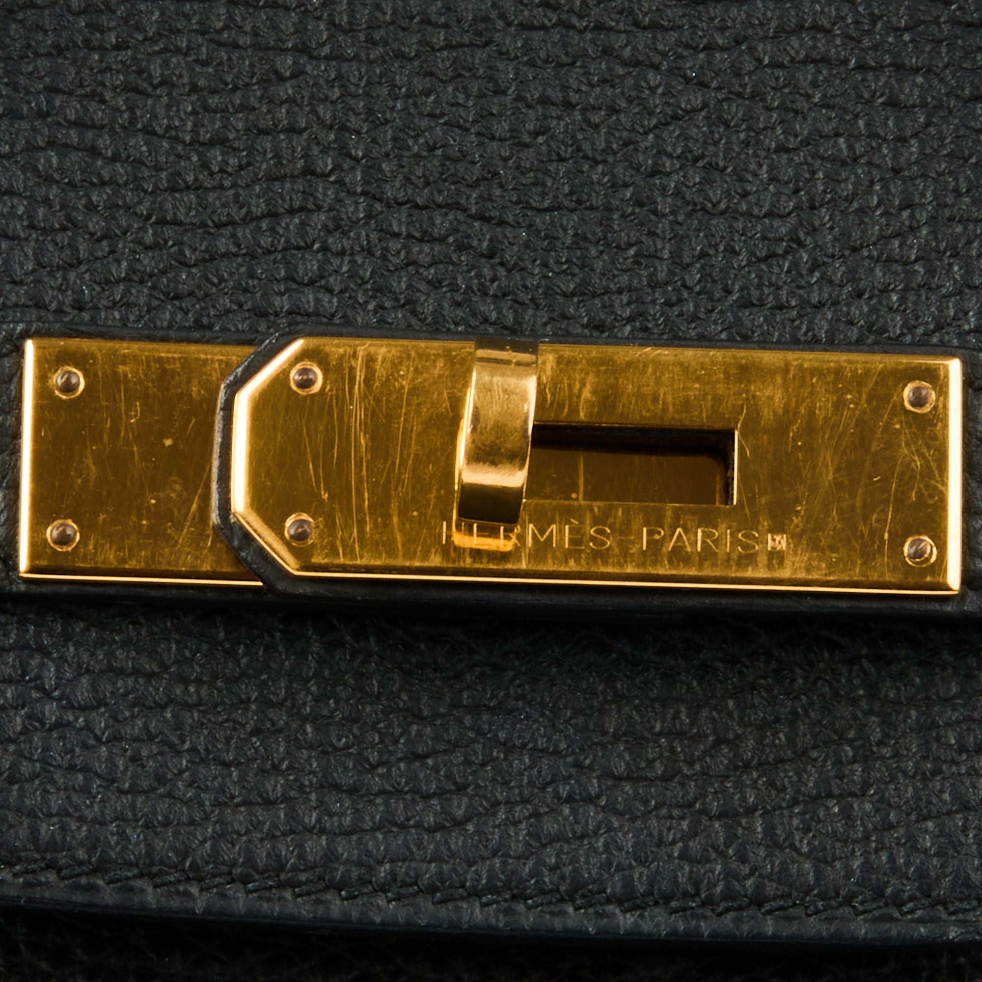 HERMES - Sac à main Birkin 35 cuir Togo noir - Handbag