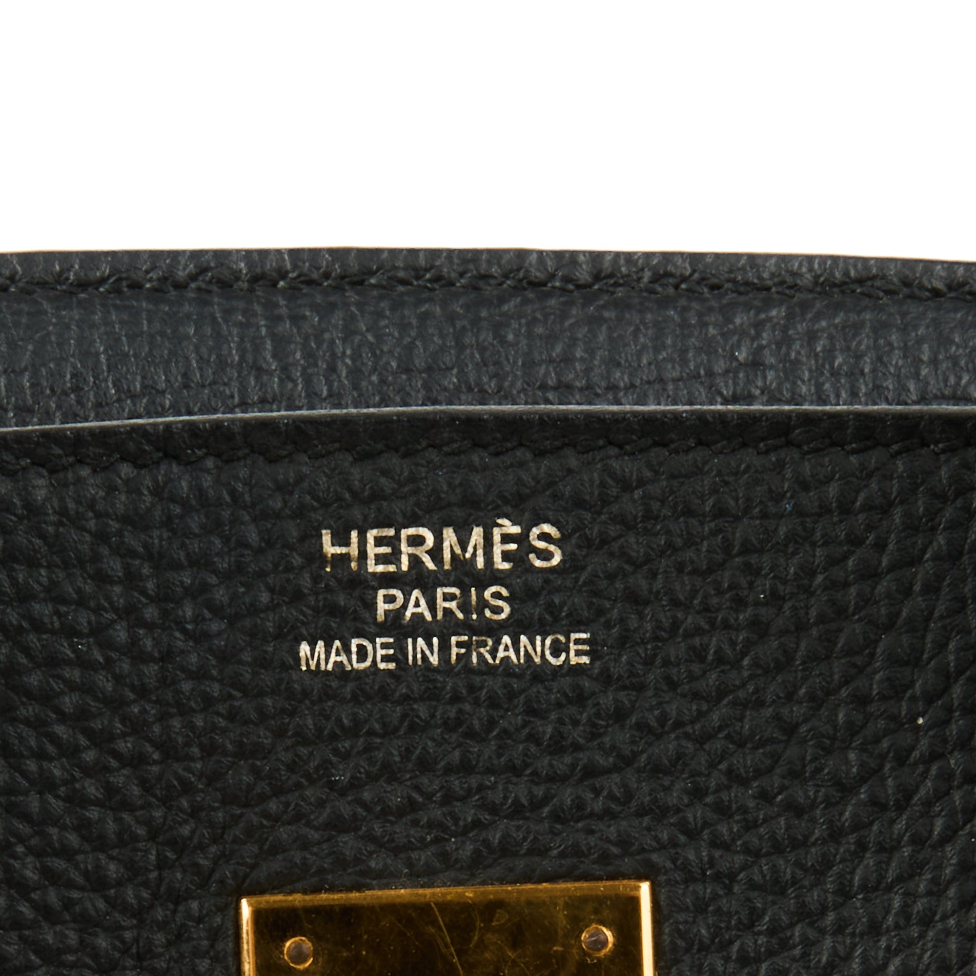 HERMES - Sac à main Birkin 35 cuir Togo noir - Handbag