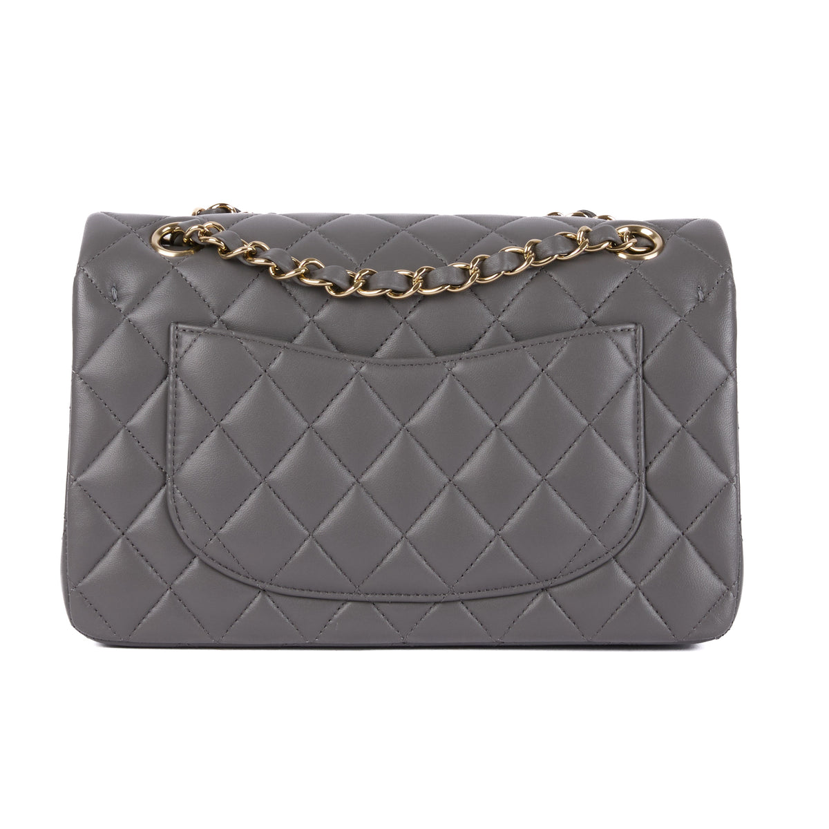 CHANEL Small Timeless Gray Leather Bag – Authenticated Pre-Owned Luxury Bag from LuxSpace Paris