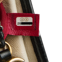 CHANEL - Sac bandoulière Gabrielle cuir noir et blanc PM - Handbag