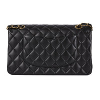 Shop this Chanel Classic Timeless Shoulder Bag in black leather, authenticated pre-owned luxury piece from LuxSpace Paris, with international shipping from Paris.
