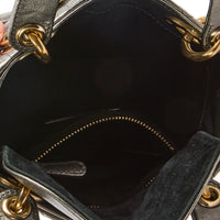 DIOR - Sac à main Mini Lady Dior cuir gris canon - Handbag