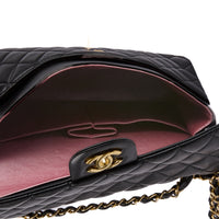 CHANEL - Classique Timeless black leather shoulder bag - Handbag