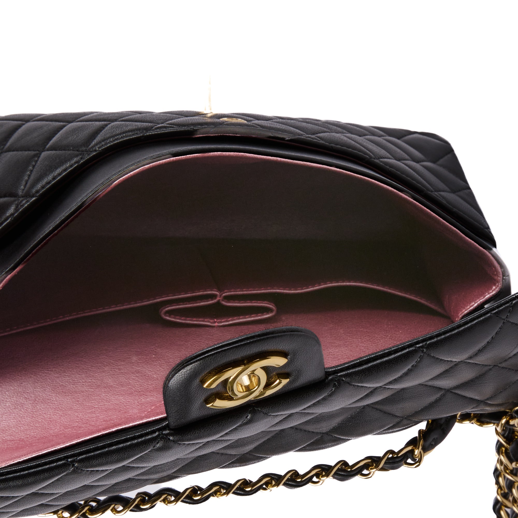 CHANEL - Classique Timeless black leather shoulder bag - Handbag