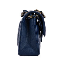 CHANEL - Small Classique Timeless shoulder bag in blue caviar leather - Handbag