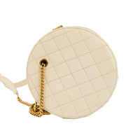 CHANEL - Sac bandoulière Rond En Vogue cuir blanc - Handbag