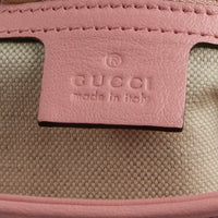 GUCCI - Sac bandoulière Marmont GG Diagonal cuir grain rouge - Handbag