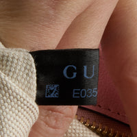 GUCCI - Sac bandoulière Marmont GG Diagonal cuir grain rouge - Handbag