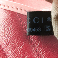 GUCCI - Sac bandoulière Marmont GG Diagonal cuir grain rouge - Handbag