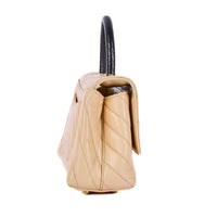 CHANEL Mini Coco Handle Beige Leather Bag – Authenticated Pre-Owned Luxury Bag from LuxSpace Paris