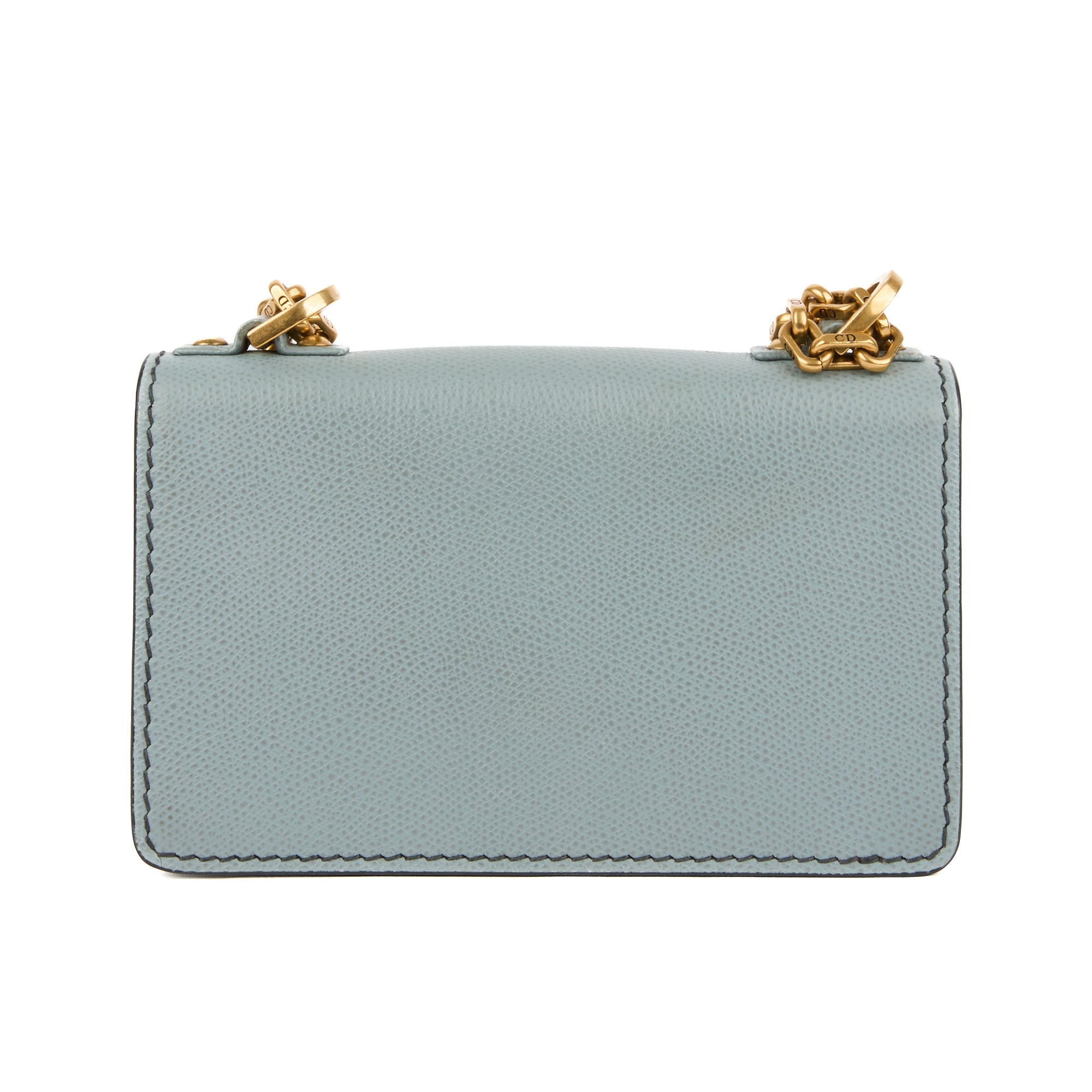 DIOR - Sac bandoulière Mini J'adior cuir gris bleu - Handbag