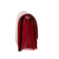 CELINE - Sac bandoulière Mini Box cuir rouge - Handbag