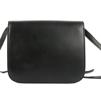 CELINE - Sac bandoulière Box cuir noir GM - Handbag