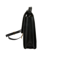CELINE - Sac bandoulière Box cuir noir GM - Handbag