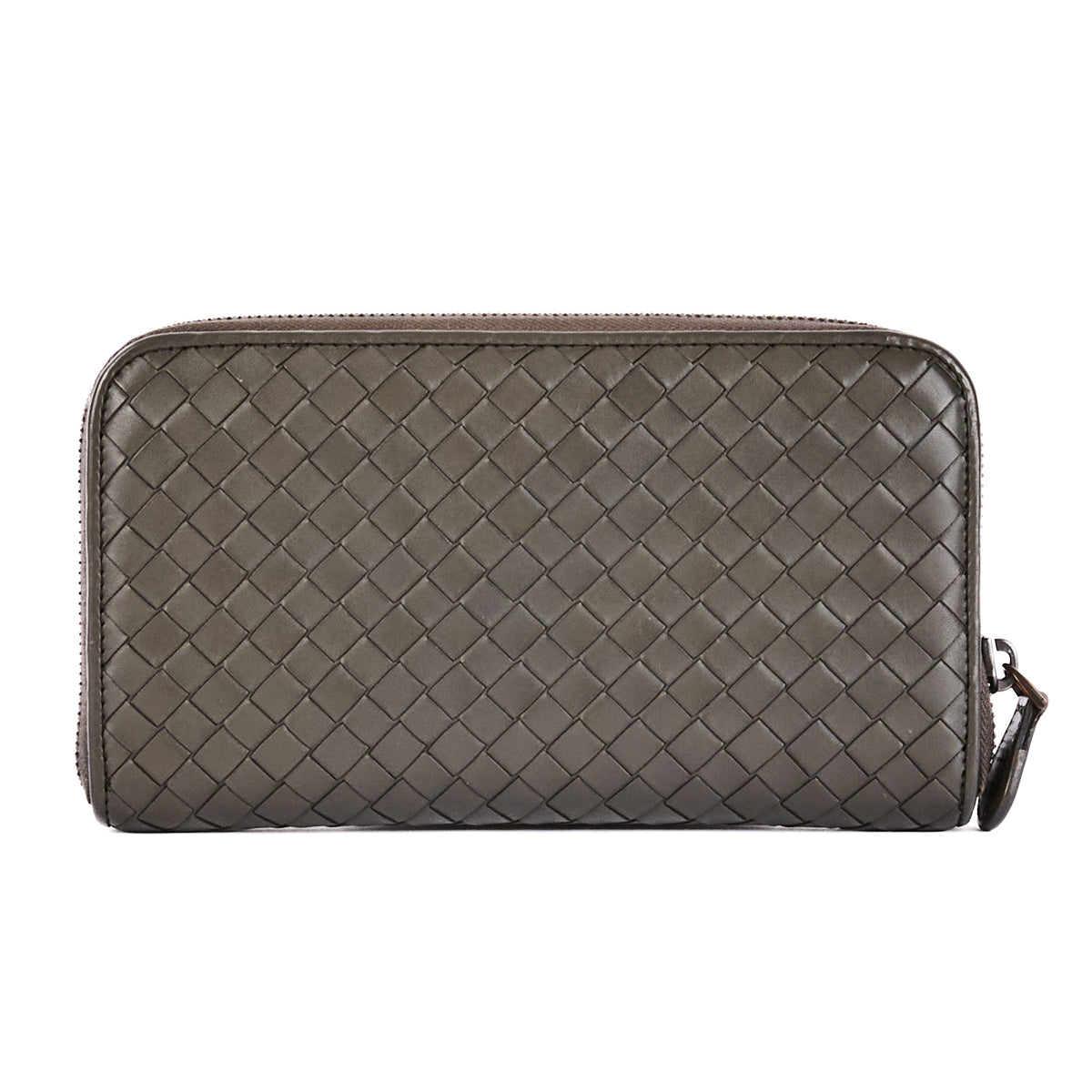 BOTTEGA VENETA Intrecciato Gray Leather Wallet – Authenticated Pre-Owned Luxury Bag from LuxSpace Paris
