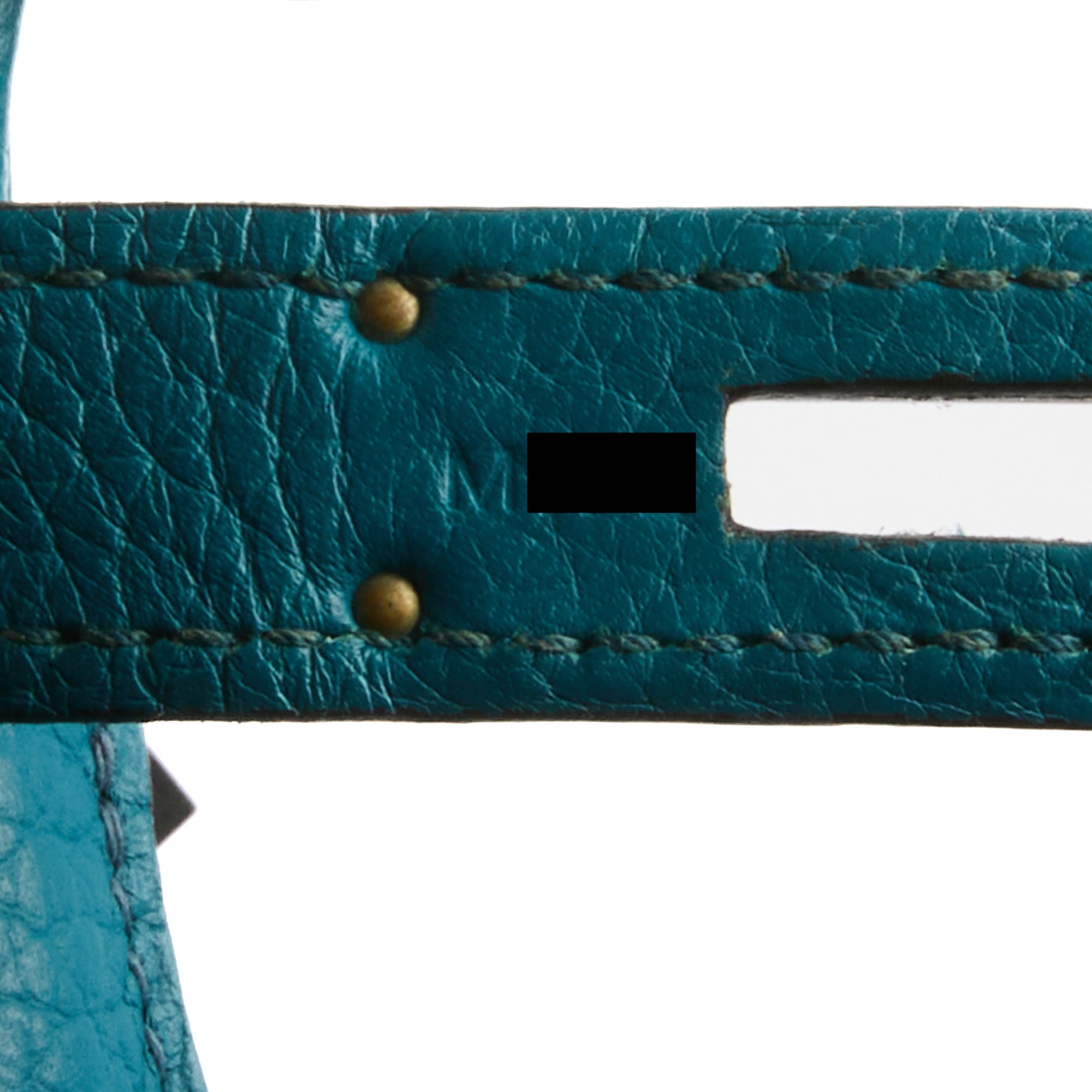 HERMES - Sac à main Kelly 28 cuir Taurillon Clémence bleu - Handbag