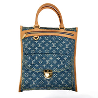 LOUIS VUITTON - Sac à main Plat monogram denim - Handbag