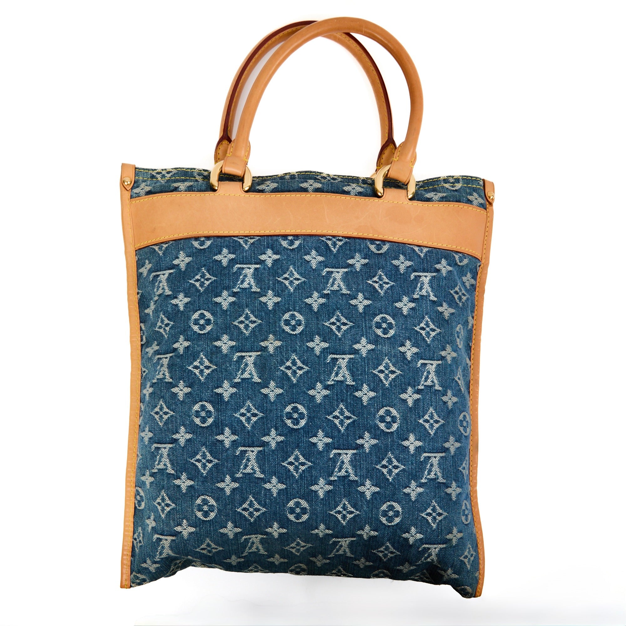 LOUIS VUITTON - Sac à main Plat monogram denim - Handbag