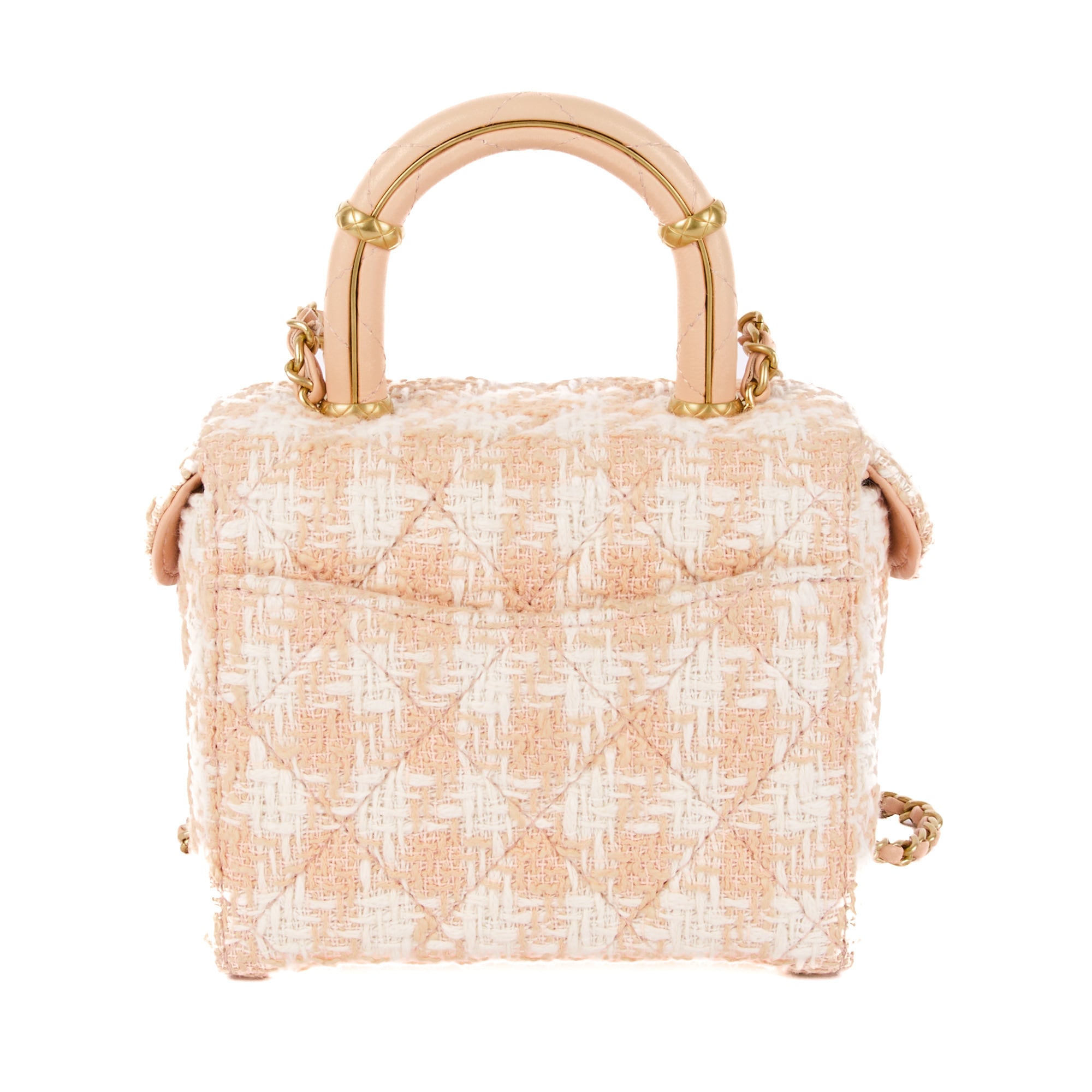Chanel Vanity Shoulder Bag in Pink Tweed – Authentic Pre-Owned Luxury Bag at LuxSpace Paris