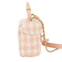 CHANEL - Sac bandoulière Mini Vanity tweed rose - Handbag