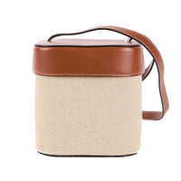 Celine Triomphe Box Shoulder Bag in cream leather & canvas – Authenticated pre-owned luxury bag from LuxSpace Paris