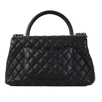 CHANEL - Sac bandoulière Coco Handle cuir caviar noir - Handbag