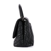 CHANEL - Sac bandoulière Coco Handle cuir caviar noir - Handbag