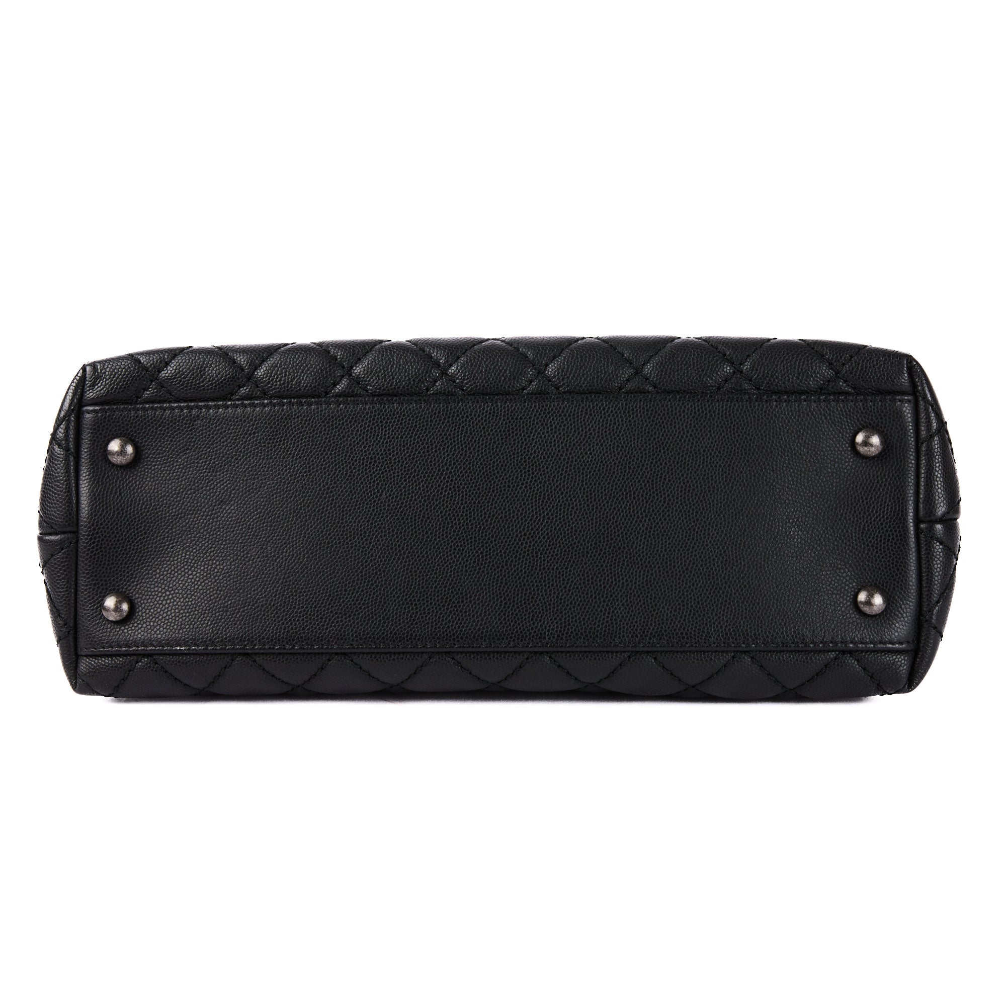 CHANEL - Sac bandoulière Coco Handle cuir caviar noir - Handbag