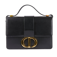 Dior Montaigne Black Leather Shoulder Bag – Authenticated Pre-Owned Luxury Bag from LuxSpace Paris