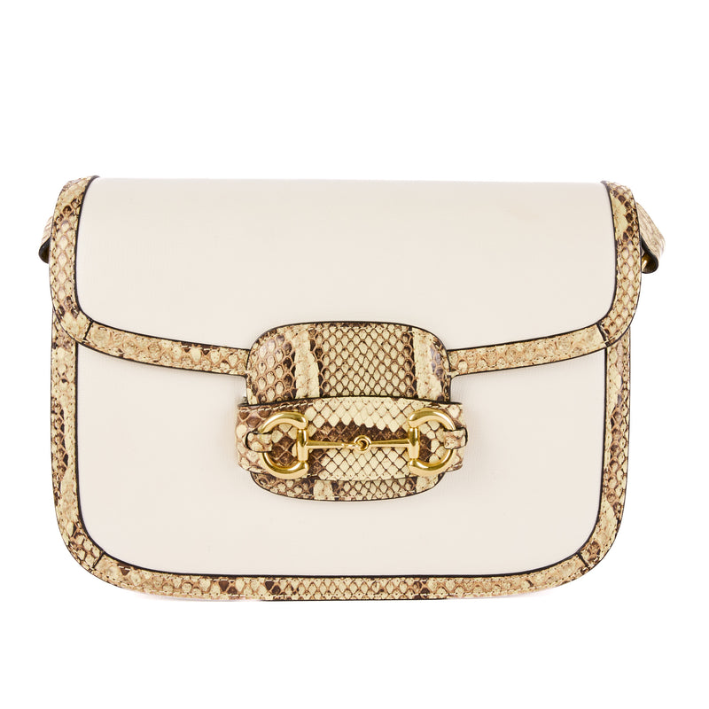 Gucci Horsebit 1955 Beige Python Leather Bag – Authenticated Pre-Owned Luxury Bag from LuxSpace Paris