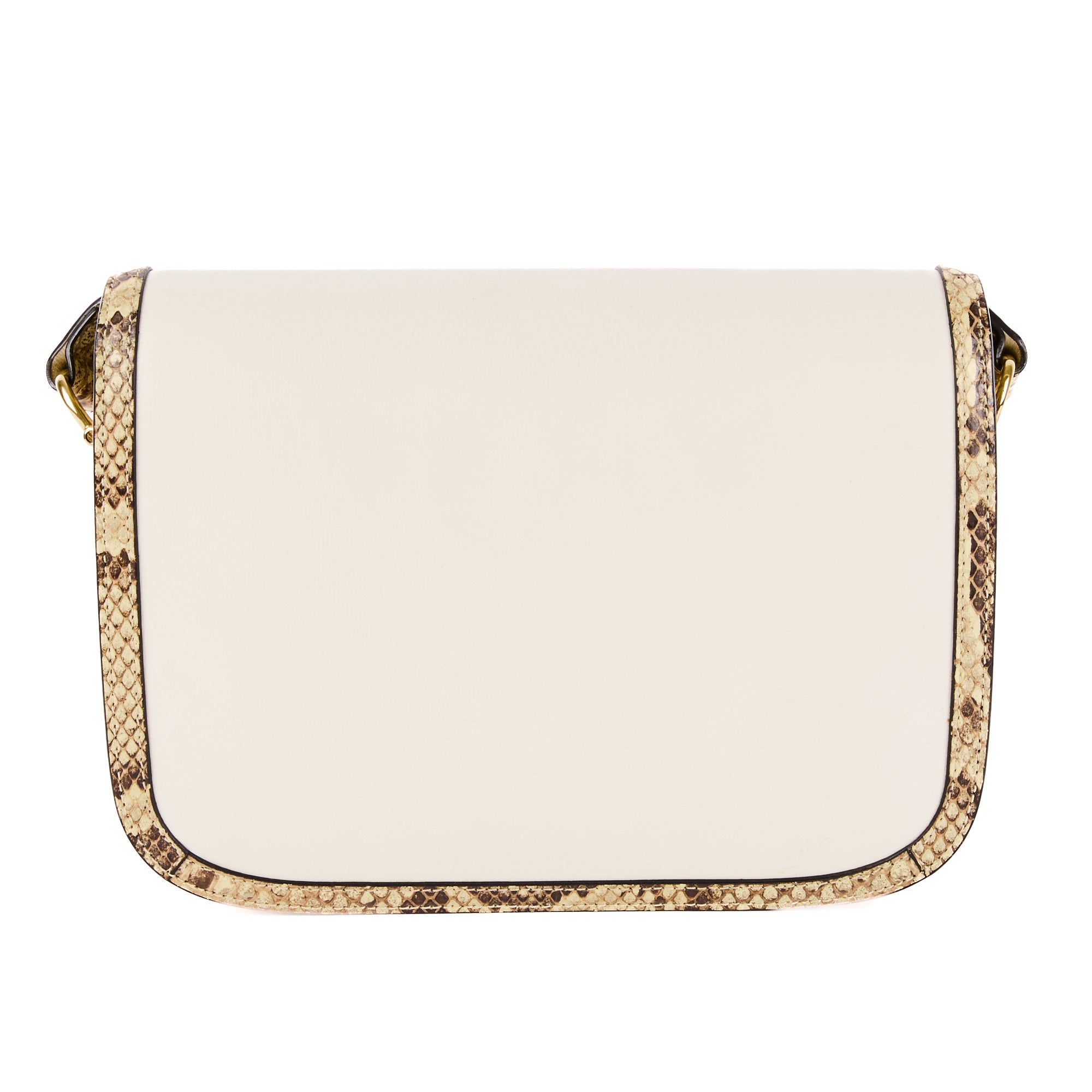 GUCCI - Sac à main Horsebit 1955 cuir python beige - Handbag