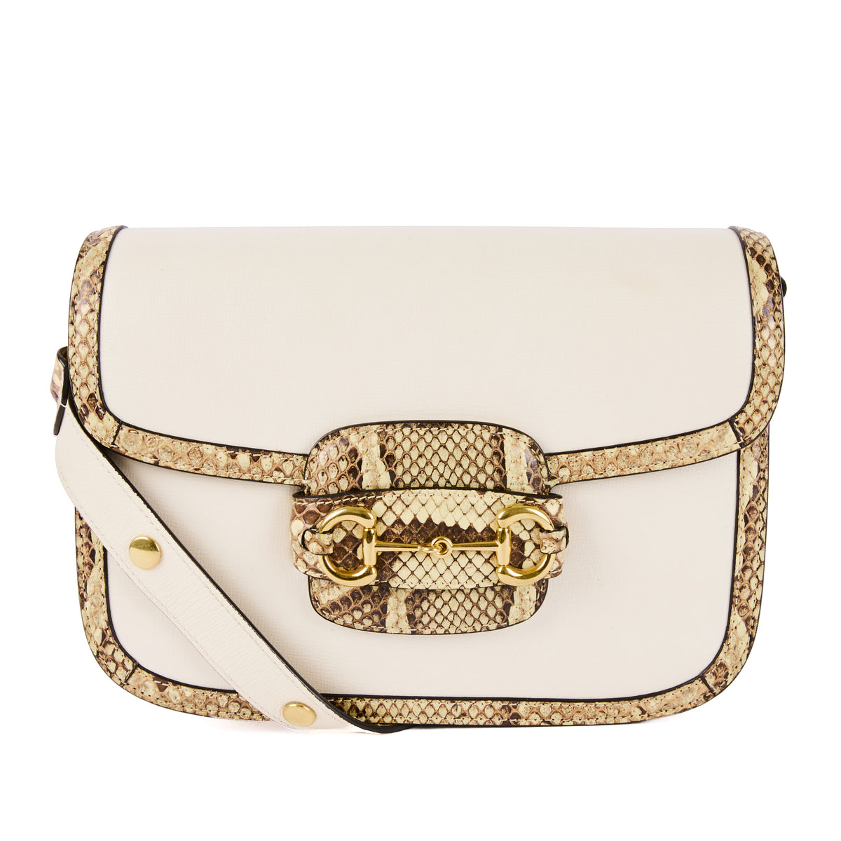 Gucci Horsebit 1955 Beige Python Leather Bag – Authenticated Pre-Owned Luxury Bag from LuxSpace Paris