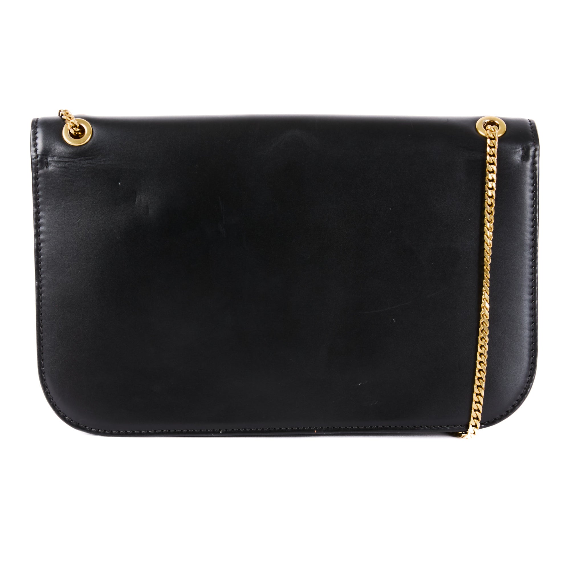 VALENTINO - V Logo Sling Shoulder Bag in Black Leather - Handbag