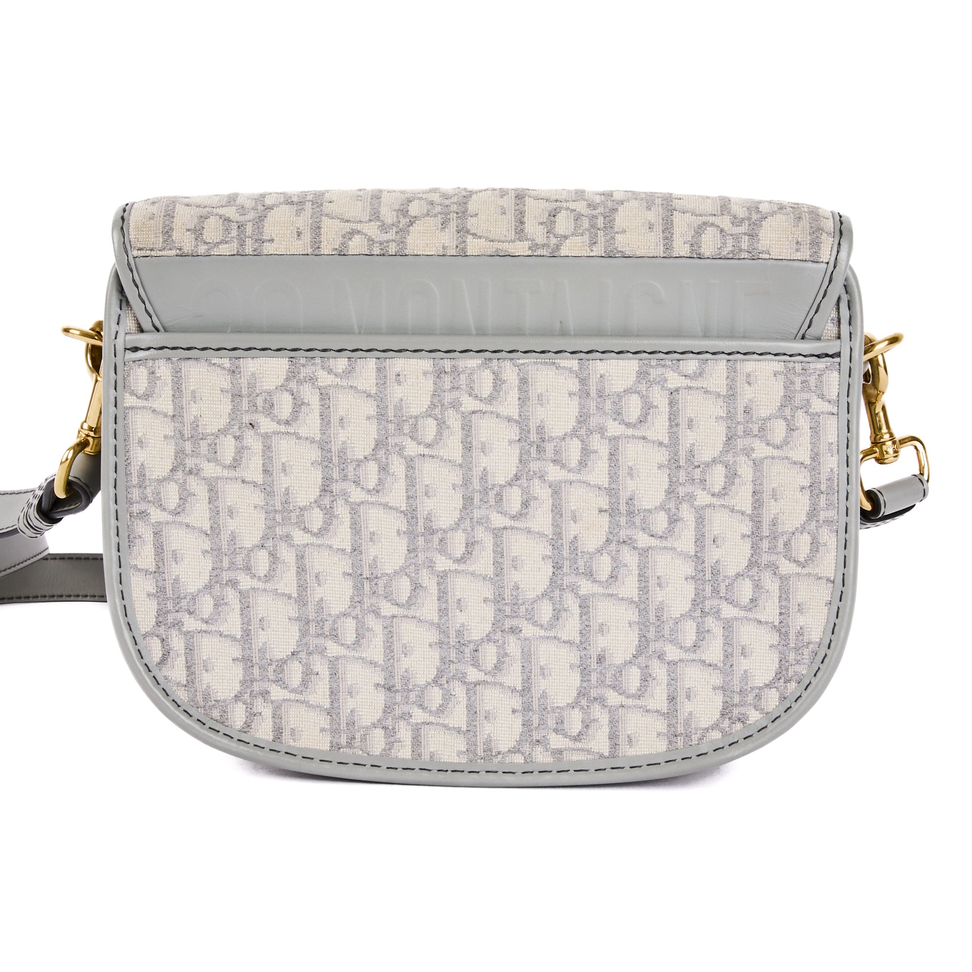 Dior Bobby bag grey oblique canvas shoulder bag