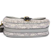 DIOR - Bobby Medium Shoulder Bag in Grey Oblique Canvas - Handbag