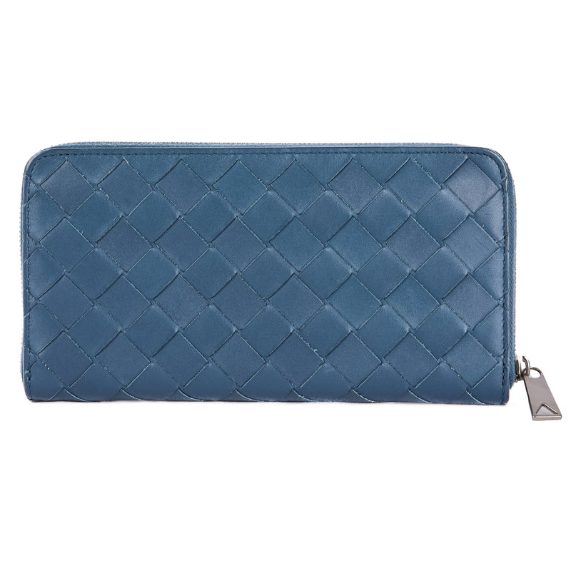 Authentic Bottega Veneta Intrecciato leather wallet