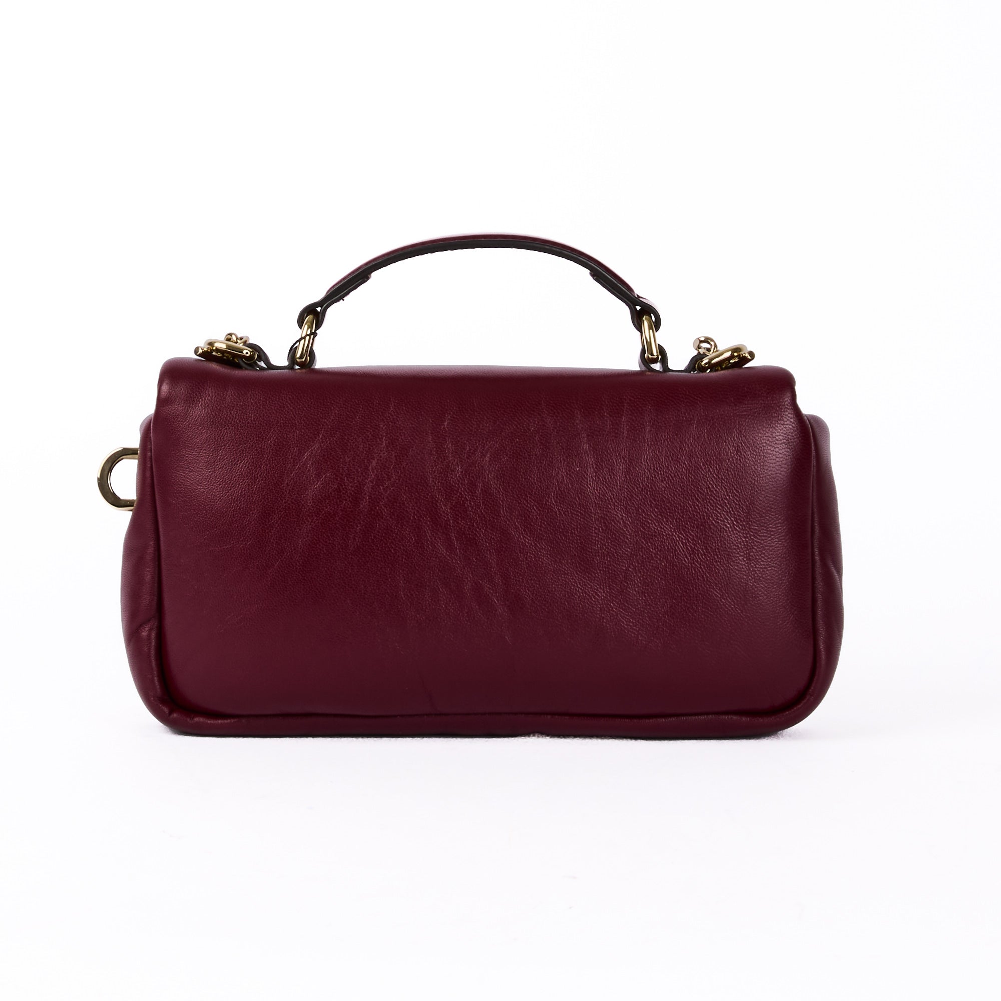 GUCCI Milano Puffy GG Burgundy Leather Shoulder Bag – Authenticated Pre-Owned Luxury Bag from LuxSpace Paris