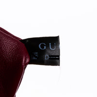 GUCCI - Milano Puffy GG shoulder bag in burgundy leather - Handbag 